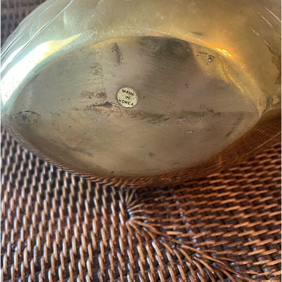 Vintage Art Deco Brass Swan Planter With Handle - Picture 6 of 7